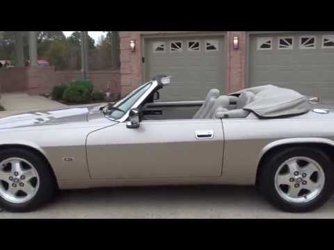 HD VIDEO 1995 JAGUAR XJS 2+2 CABRIOLET CONVERTIBLE 4 0L 6 CYLINDER USED TOPAZ METALLIC FOR SALE SEE