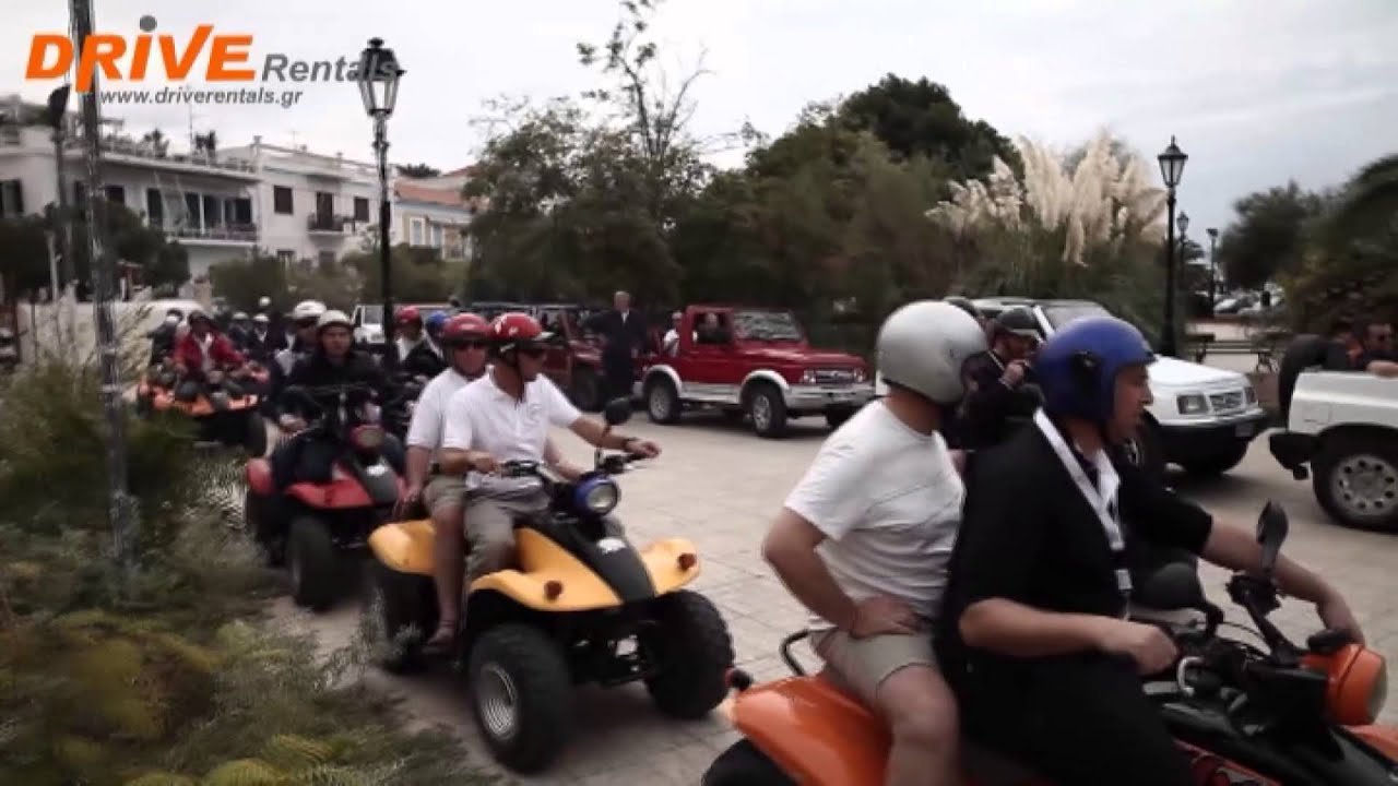 Drive Rent A Car Aegina Tourist Group Tour YouTube