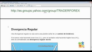 Curso de Forex - 95 de 99 - Trading de Divergencias. Divergencia Regular y Divergencia Oculta