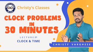 #21 | Clock & Time | Aptitude in 30 Minutes | UPSC CSAT | Christy Varghese | CSIR | GATE
