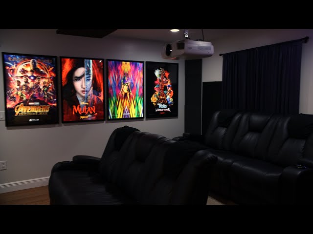 Home Theater Tour of Audioholics 7.1.4 Dolby Atmos Man Cave 