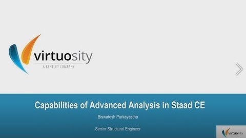 Capabilities of Advance analysis in STAAD Pro Advanced