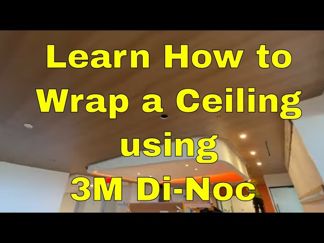 How to install the 3M DI-NOC Architectural Film on a Cabinet Door 