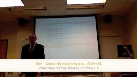 Organizational Behavior Week 2