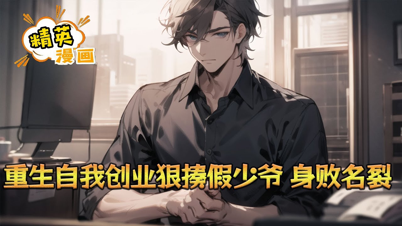 《重生自我创业狠揍假少爷，身败名裂》前世，叶沐从小被拐卖，17岁时找到了亲生父母，可叶家的养子叶霖不断地设计针对叶沐，让叶沐在叶家受尽了屈辱。 叶沐一直都想证明自己#小说 #都市 #精英漫画