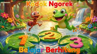 🐸🐜 Ayo Hitung Bersama Kodok Ngorek! Semut Lucu Bilang Satu Dua Tiga 🎶 | Lagu Anak Indonesia