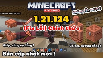 🔥Cách Tải Minecraft PE 1.21.124 Chính Thức Patch Khác Cực Mới | YUKI Comeback 