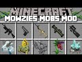 Minecraft MODERN MOWZIES MOBS WARFARE MOD / DANGEROUS MOWZIES BUNKER !! Minecraft Mods
