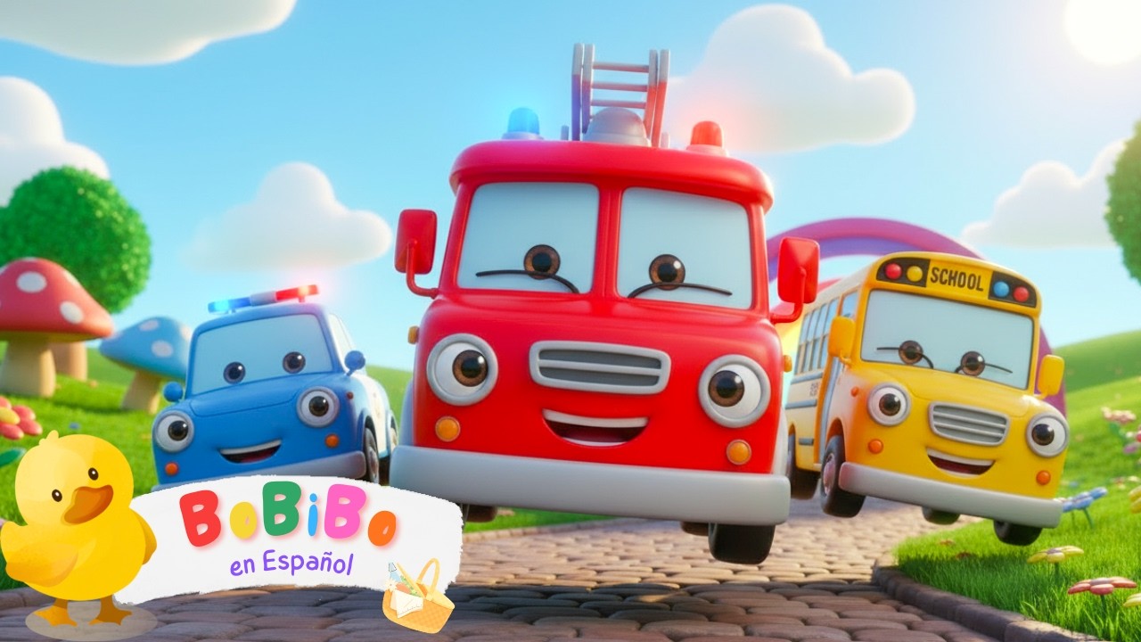 Aprender los Colores con los Vehículos 🚗🚛 | Canciones Infantiles Educativas  | BoBiBo 🇪🇸 Español