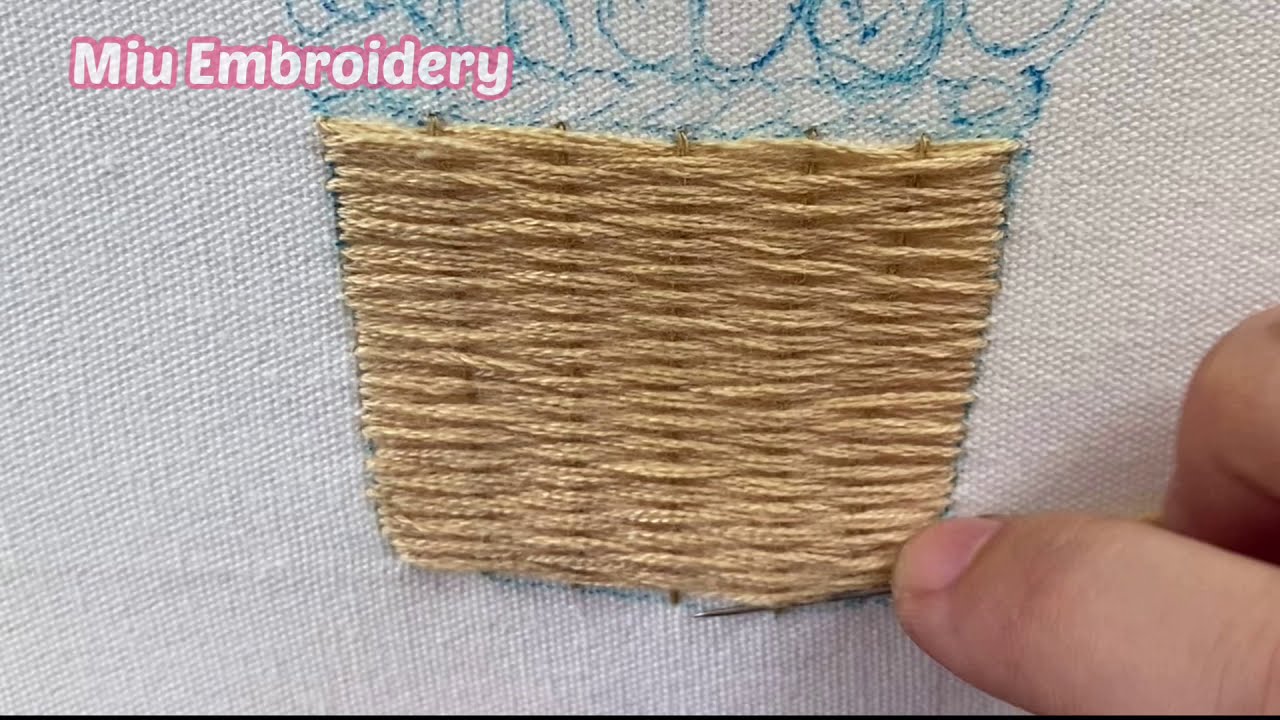 Making A Little 3D Flower Basket 🌺 — Hand Embroidery