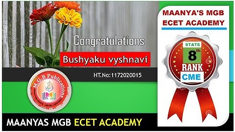 AP ECET 2021 RESULTS 8th RANK - CME