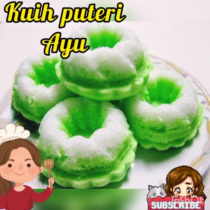 Kuih Puteri Ayu/Sri Ayu pandan gebu lembut sedap#resepichenom