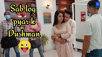 behind the scenes | sab log pyar k dushman | #ishkparzornahin #ishqaan #shootingvlogs #sonytv