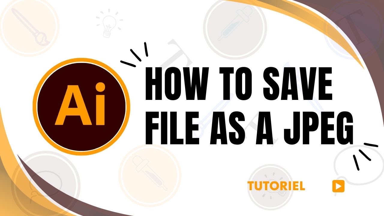 How to save image as jpeg in Illustrator - YouTube