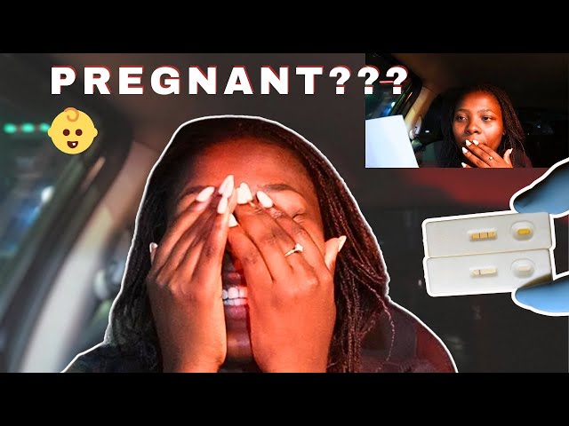 Taking a PREGNANCY TEST on camera || Is my Rainbow Baby here yet? 🥹😩...*emotional* class=