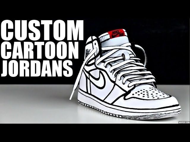custom cartoon air jordan 1