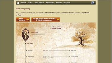 Professional printing of your family tree