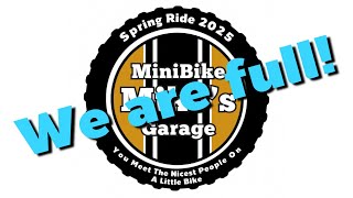 Spring Ride 2025 - updates and info
The good news:
We have 35 to 40 riders signed up.
The bad news:
We’re full! We look forward to meeting you on a future ride. Spring Ride 2025 - updates and info