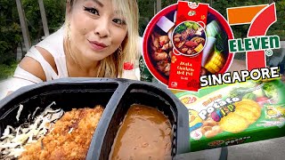 Eating at 7-11 for 24 Hours in Singapore!! #RainaisCrazy