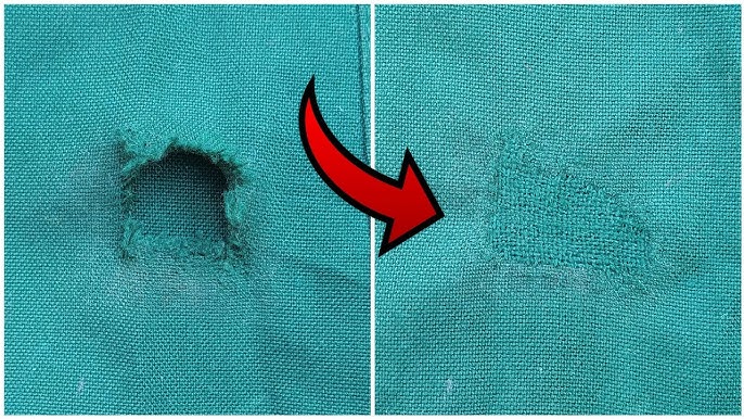 fix cigarette burn hole in clothes #fix #sewing #shorts #girlycraft 