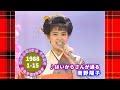 南野陽子🟡20🟠はいからさんが通る🟣1988-01-15🟣金曜音楽番組より🟣成人の日