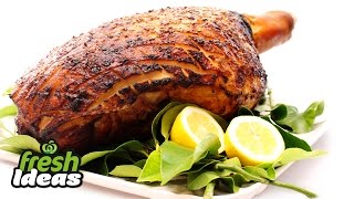Whole Leg of Ham Recipe with Sweet and Sour Salsa