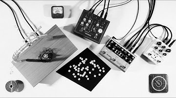 Sound Improv - Ash Mod (Two Piezo Mics) with Spinning Top, Wooden Letters and Pedal Electronics