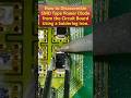 How to Disassemble SMD Type Power Diode from the Circuit Board Using a Soldering Iron.