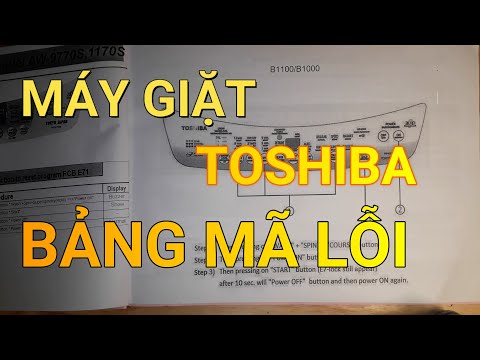 máy giặt toshiba - cách xóa lỗi ❤ ĐIỆN LẠNH MAI CHI ❤