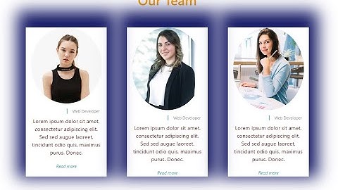 Our Team Section Design with html and css | Tutorial for Beginners 2020 by freelancer sobuz islam