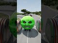 Long Colourful Capsule Buses vs Hydraulic Crush - BeamNG.drive