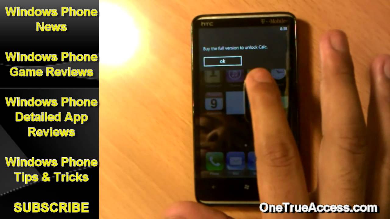 WP7 iPhone runnig on Windows Phone 7 App Review IFUN detailed review
