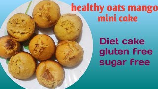 Healthy Oats Mango Mini Cake | Appam Cake Recipe | With out Oven