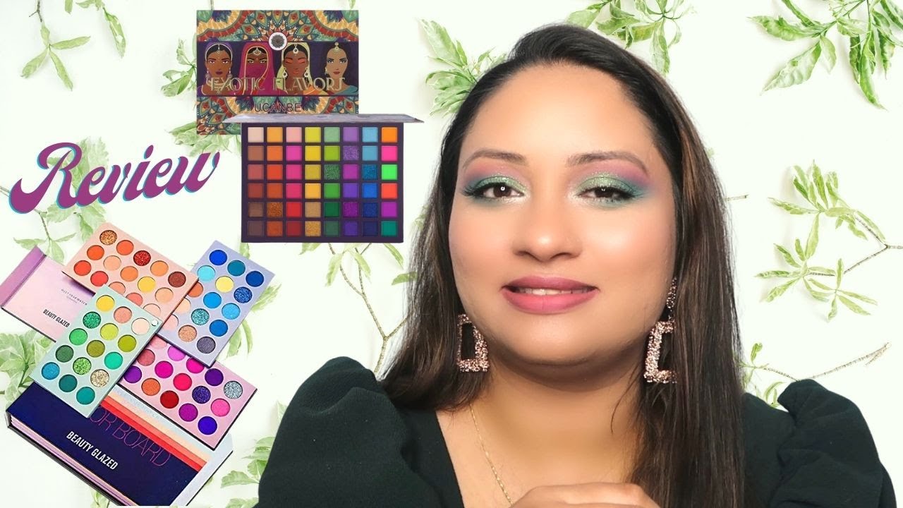 Reviewing Eyeshadow Palettes |Ucanbe |Beauty Glazed |SparknGlitter