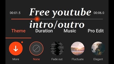 How to make youtube intro/outro for free!!!With any android device....updated 2016/2017