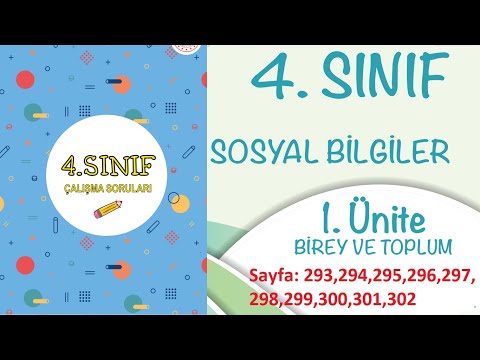 4  Sınıf Sosyal bilgiler çalışma kitabı soruları sayfa 293 294 295 296 297 298 299 300 301 302