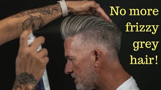 TRENDY HAIRCUT FOR NATURAL GREY HAIR BY ROBERT MALDONADO screenshot 1