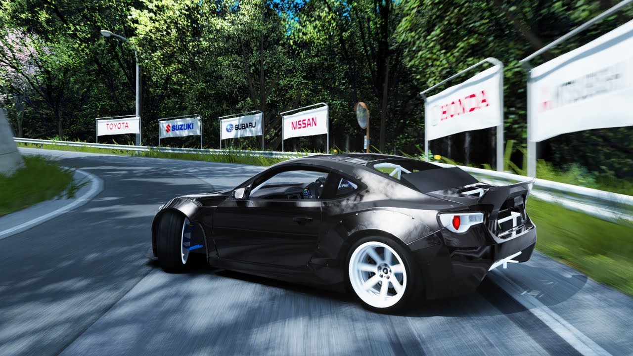 Drifting Tsujigiri PRO GT86 2JZ / (4K) / Sadamine Uphill Touge  Drift / Assetto Corsa