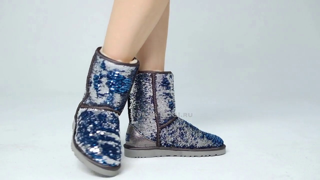 UGG Classic Short Sparkles Multi Navy