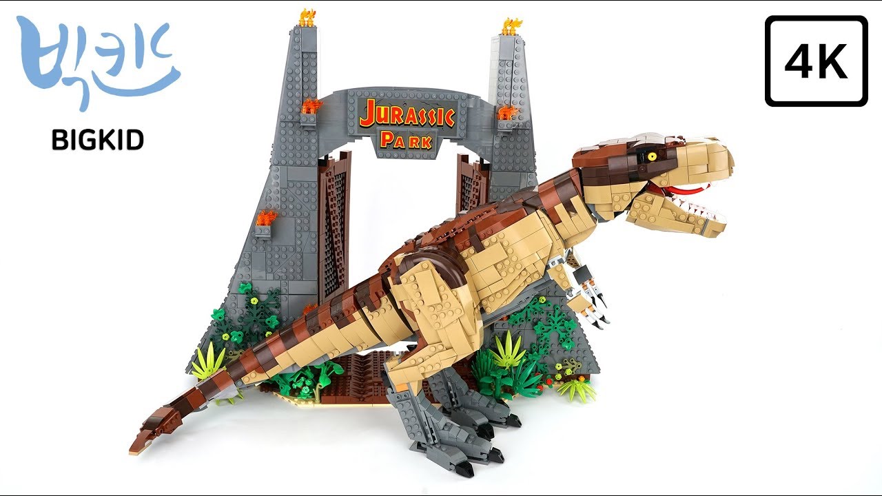 lego jurassic world jurassic park t rex rampage