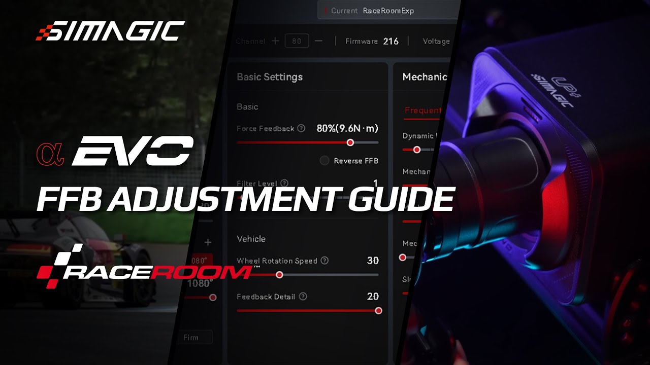 Ffb Racing 50 Alpha EVO FFB Adjustment Guide - Raceroom Racing Experience | SIMAGIC ...