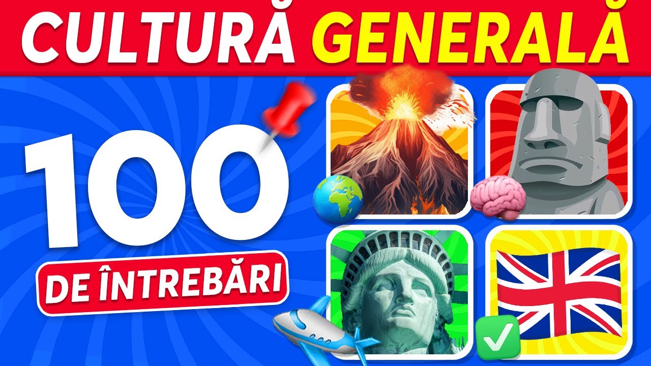 Cât de bun ești la GEOGRAFIE? 🌎🧠🤔 100 de întrebări de Cultură Generală despre Geografie! 📍