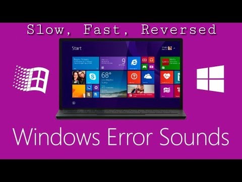 All Windows Error Sounds (Slow, Fast, Reversed)