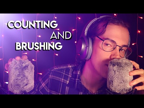 ASMR | Whispered Ear To Ear Counting + Brushing 😴