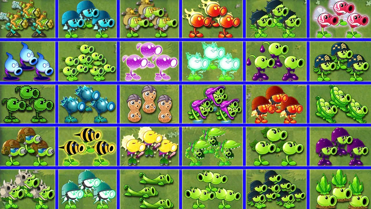 All Pea Plants *3 Vs All Zombies - Who WIll WIn? - Pvz 2 Plant vs Plant ...