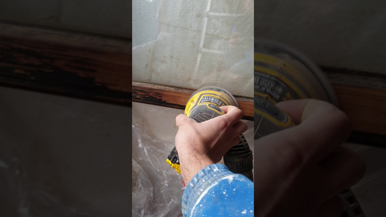 Carteggiatura finestre in legno