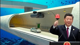 China Bikin Presiden Amerika Kaget, Bangun Terowongan Bawah Laut Terpanjang Di Dunia