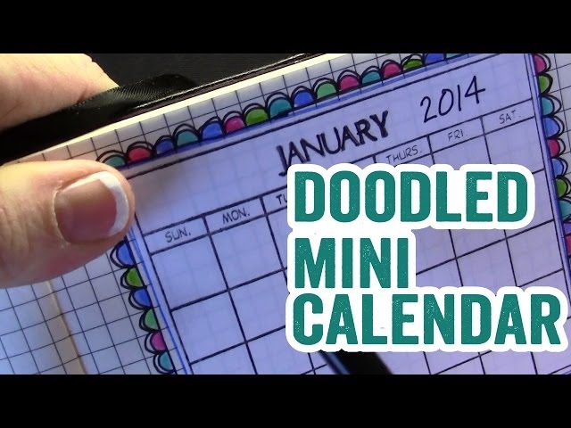 Mini Calendar for Doodled Moleskine Notebook - YouTube mini-calendar-for-doodled-moleskine-notebook-youtube