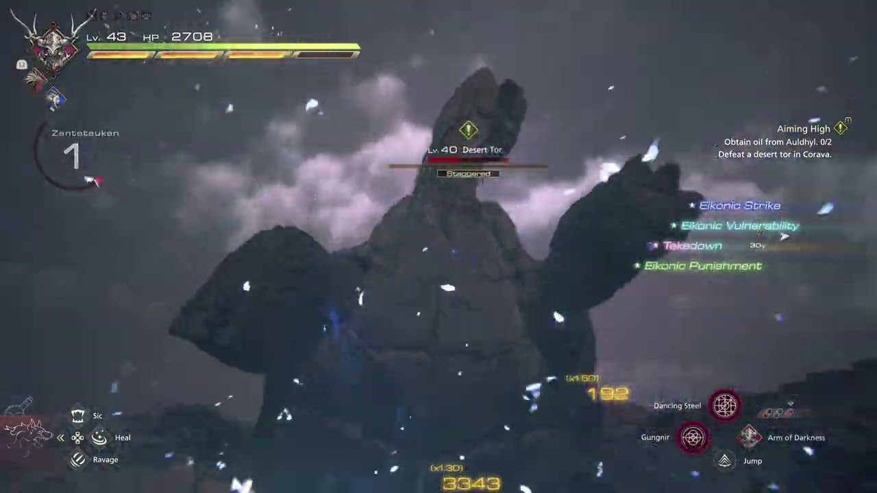 Final Fantasy 16 - Aiming High: Speak with Mid and Ronan: Defeat a Desert Tor In Corava Gameplay PS5