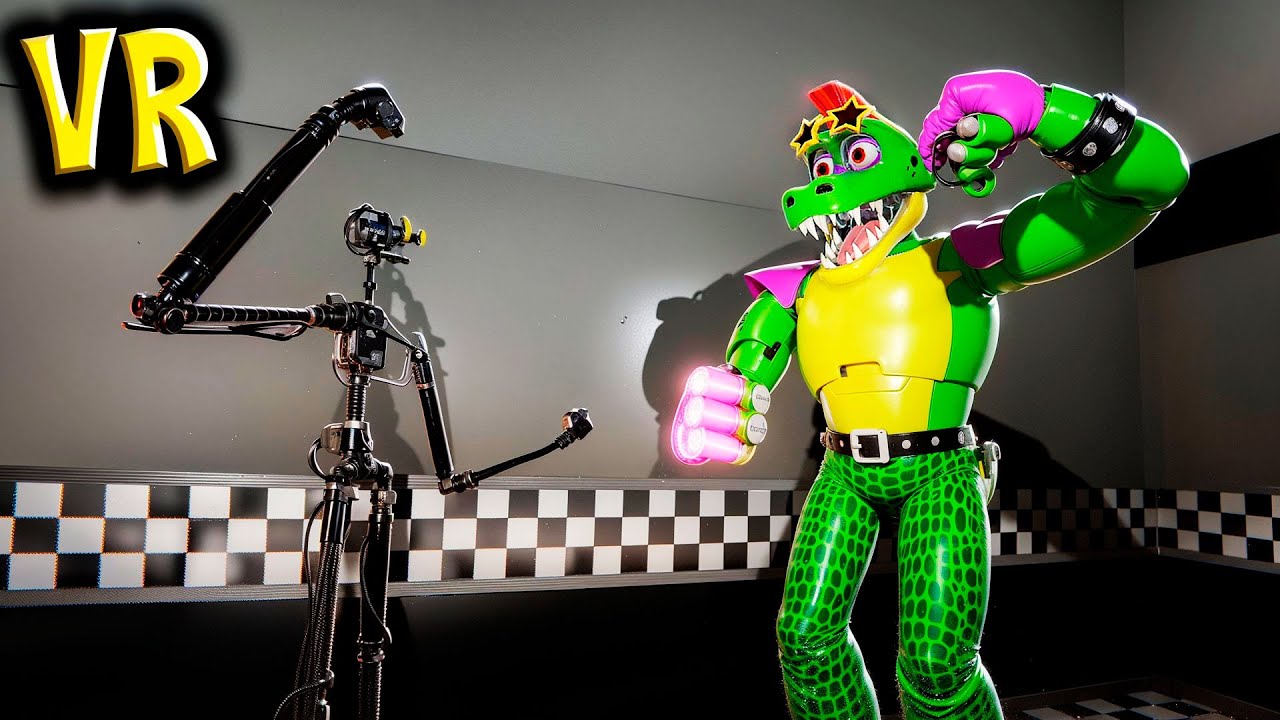 Аниматроники пугают охранника в Бонелаб FNAF COOP Гига Монти против Мимика Bonelab